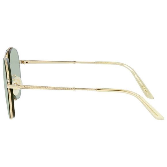 NEW Gucci Green and Gold Aviator Unisex Sunglasses - Picture 3 of 4